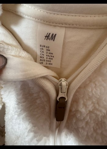 Kız Bebek Beyaz Kürklü Tulumu - Görsel 2