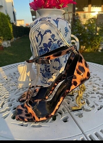 Topuklu ayakkabı leopar