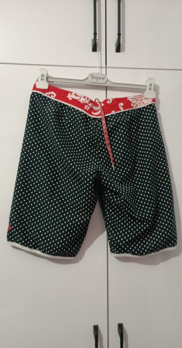 Desenli Kemerli Mini Şort - Görsel 4