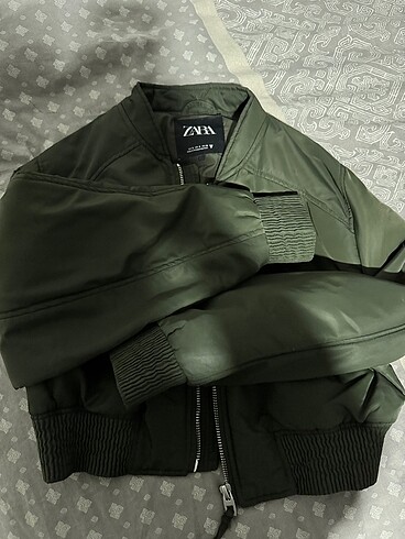 Zara Zara Yeşil Bomber Ceket