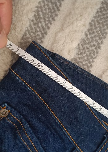 34 Beden lacivert Renk Düğmeli Lacivert Erkek Denim Pantolon