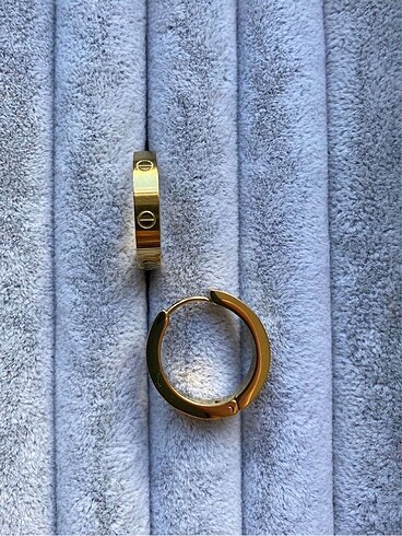 Beden Çelik Cartier Model Küpe