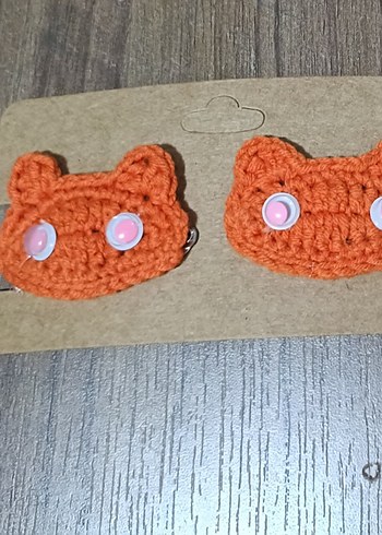 Renkli Örgü Nakışlı Çocuk Toka - Görsel 5