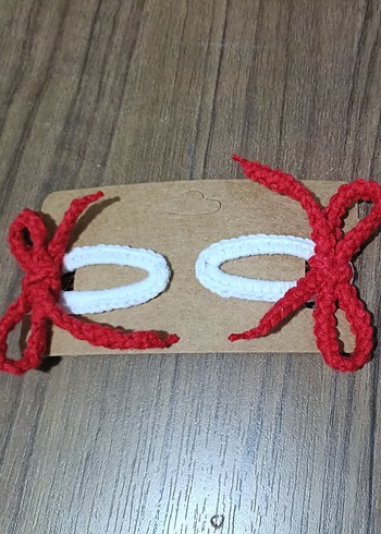 Renkli Örgü Nakışlı Çocuk Toka - Görsel 4