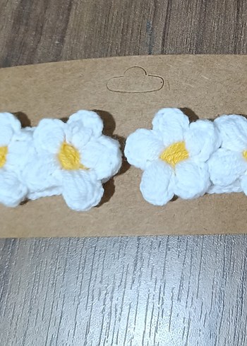 Renkli Örgü Nakışlı Çocuk Toka - Görsel 3