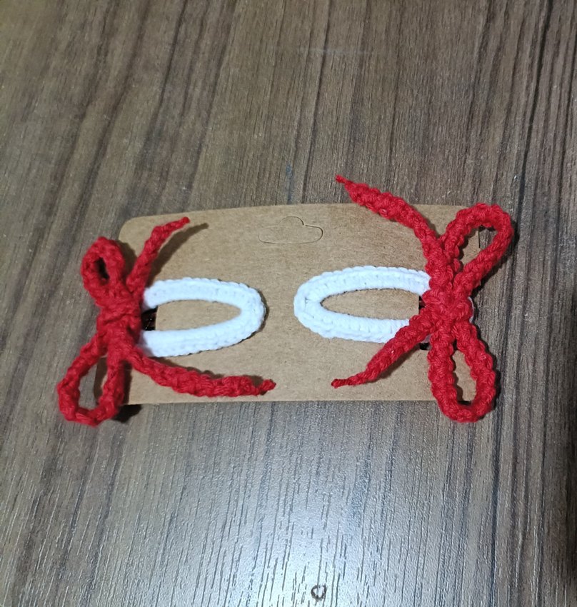 Renkli Örgü Nakışlı Çocuk Toka - Görsel 4