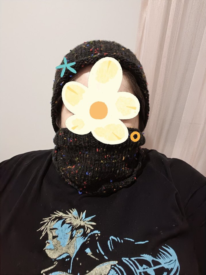 Çok Renkli Örgü Bere, Boyunluk ve Eldiven Seti - Görsel 4