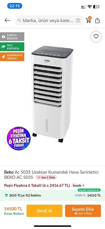Beko hava serinletici