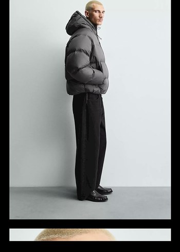 Zara kuş tüyü mont - Görsel 4