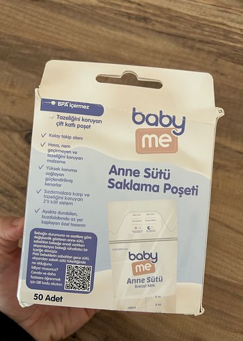 Baby Me Anne Sütü Saklama Poşeti 50 Adet - Görsel 3
