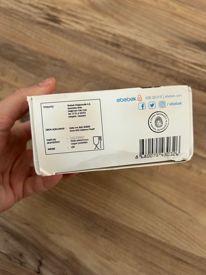 Baby Me Anne Sütü Saklama Poşeti 50 Adet - Görsel 2