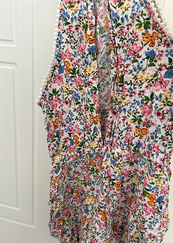 HM Çiçek Desenli Bohem Uzun Tulum - Görsel 8