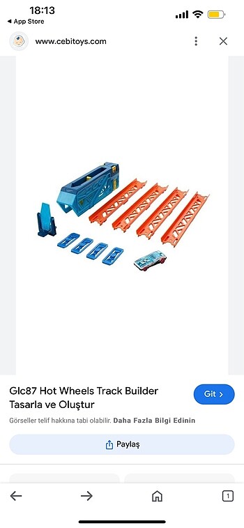 GLC87 hot wheels track builder