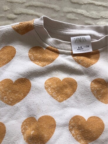 6-9 Ay Beden camel Renk Zara sweat