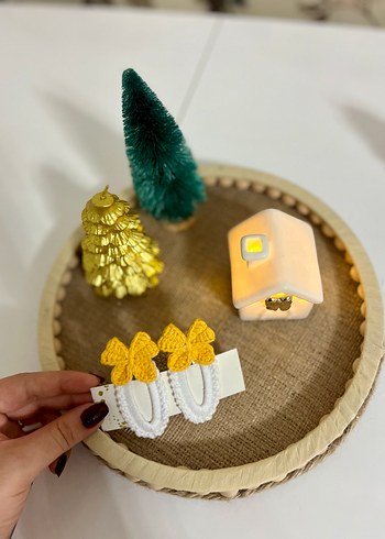 Sarı Fiyonklu Çocuk Toka - Görsel 2