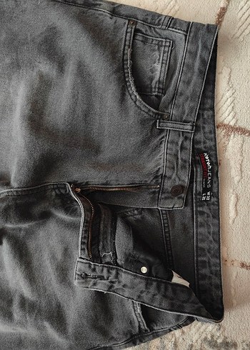 Koton Distressed Siyah Straight Fit Jeans - Görsel 3