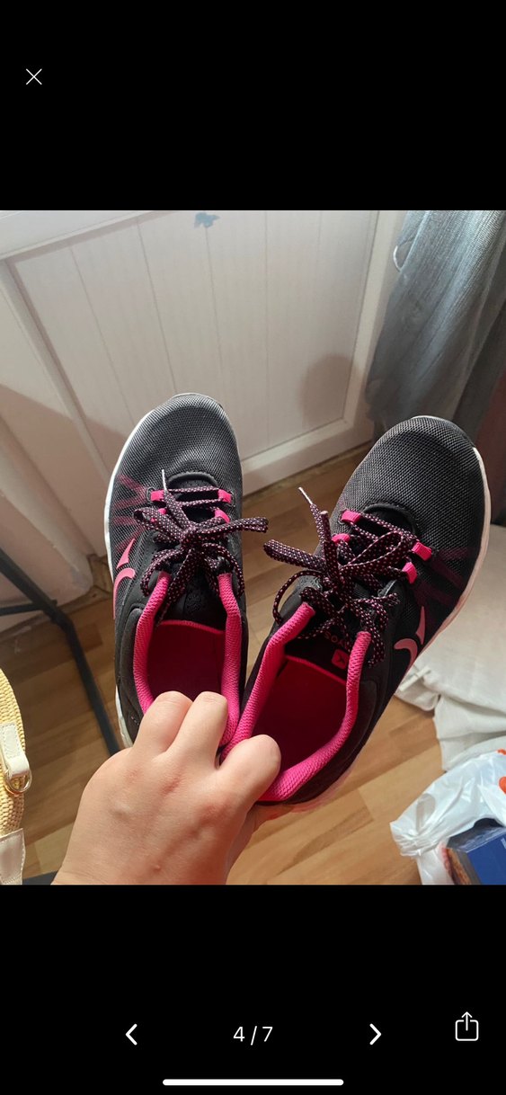 Pembe Bağcıklı Kadın Spor Ayakkabı - Görsel 4