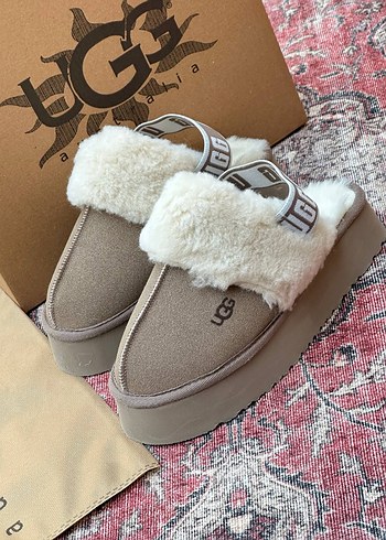 Ugg Kürklü Platform Topuklu Kadın Terlik