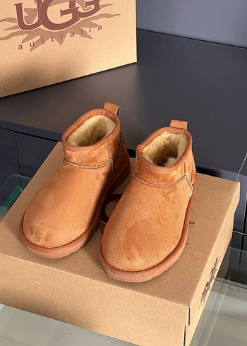 37 Beden camel Renk UGG Taba renk Süet Kadın Dolgu Topuklu Bot