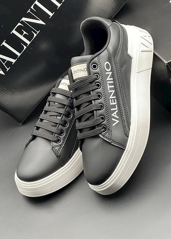Diğer Valentino Siyah Gri Erkek Sneaker