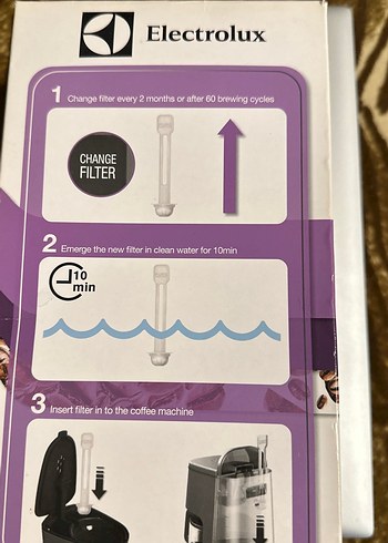 Electrolux Saf Su Filtresi  ELECTROLUX FİLTRE KAHVE MAKİNESİ - Görsel 2