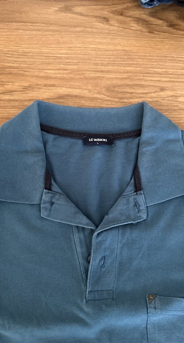 Mavi Kısa Kollu Polo Tişört LC WAIKIKI - Görsel 2