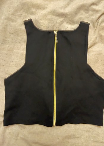 Yüksek Yakalı Fermuarlı Kadın Spor Yelek - Görsel 3