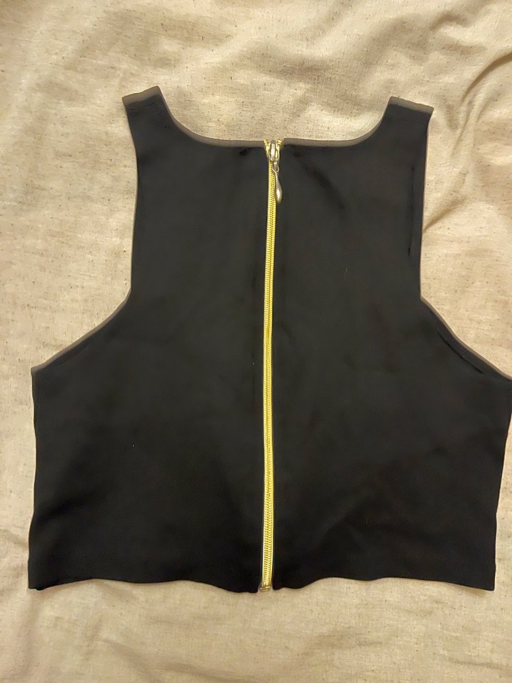 Yüksek Yakalı Fermuarlı Kadın Spor Yelek - Görsel 3