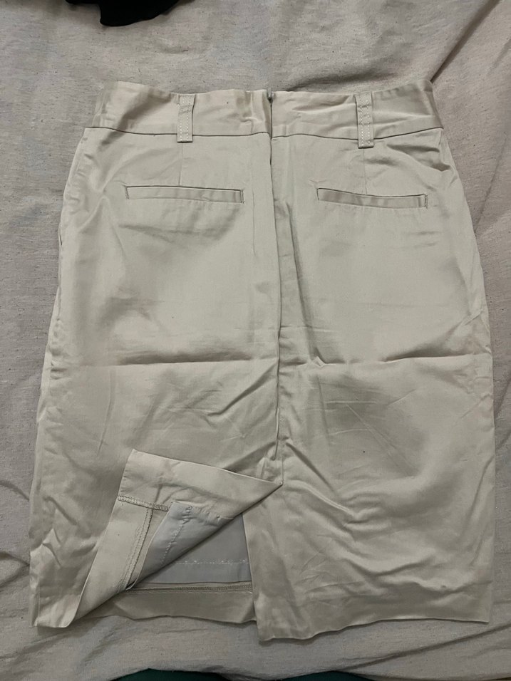 Bej Midi Kadın Kalem Etek - Görsel 3