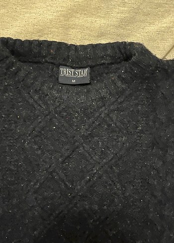 Siyah Örgü Kadın Kazak - Görsel 2