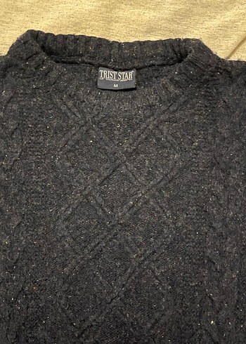 Siyah Örgü Kadın Kazak - Görsel 3