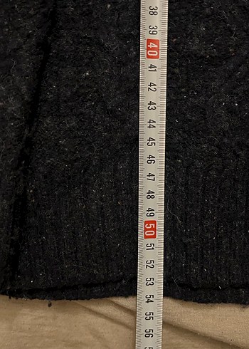 Siyah Örgü Kadın Kazak - Görsel 5