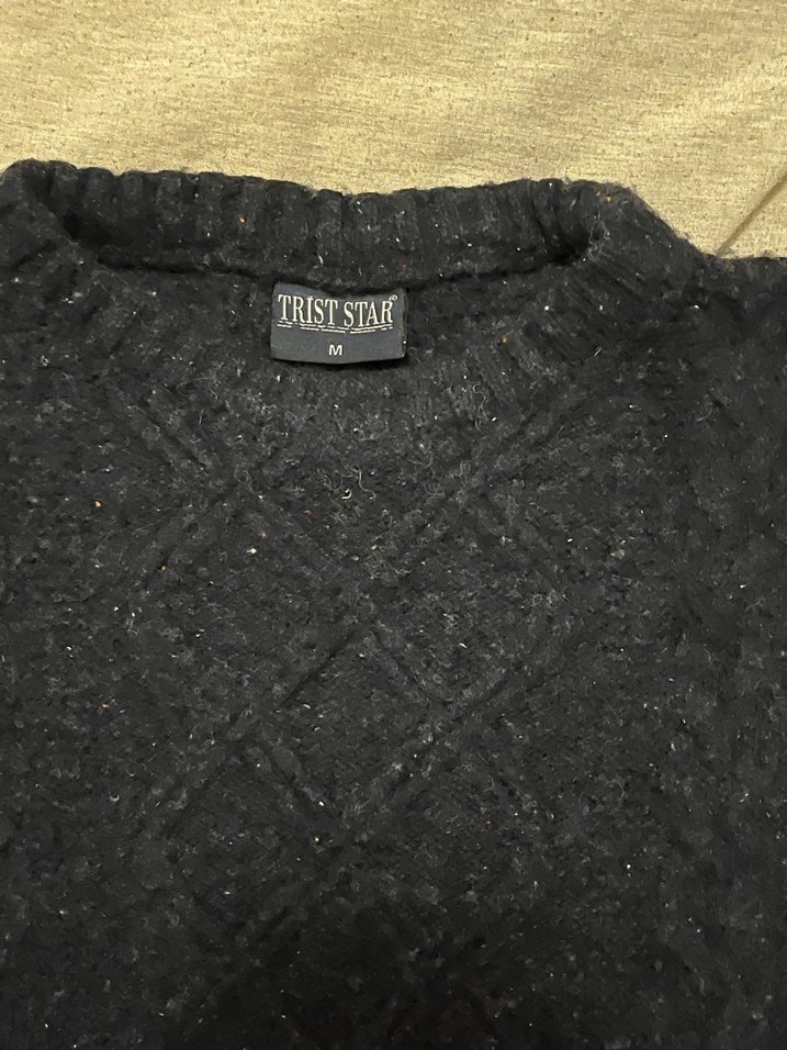 Siyah Örgü Kadın Kazak - Görsel 2