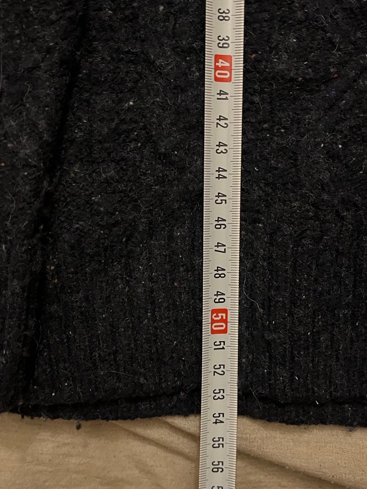 Siyah Örgü Kadın Kazak - Görsel 5