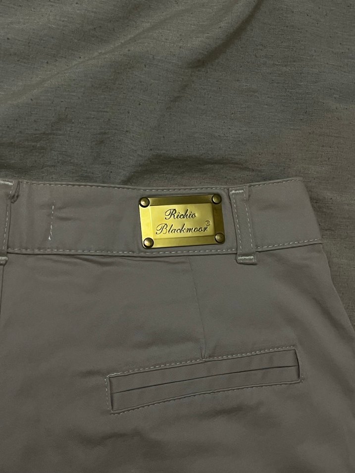 Bej Rahat Kesim kadın Midi vintage Şort - Görsel 2