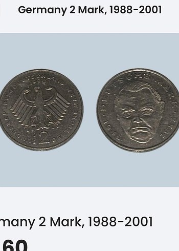 Alman 2 Mark Madeni Para, 1988-2001