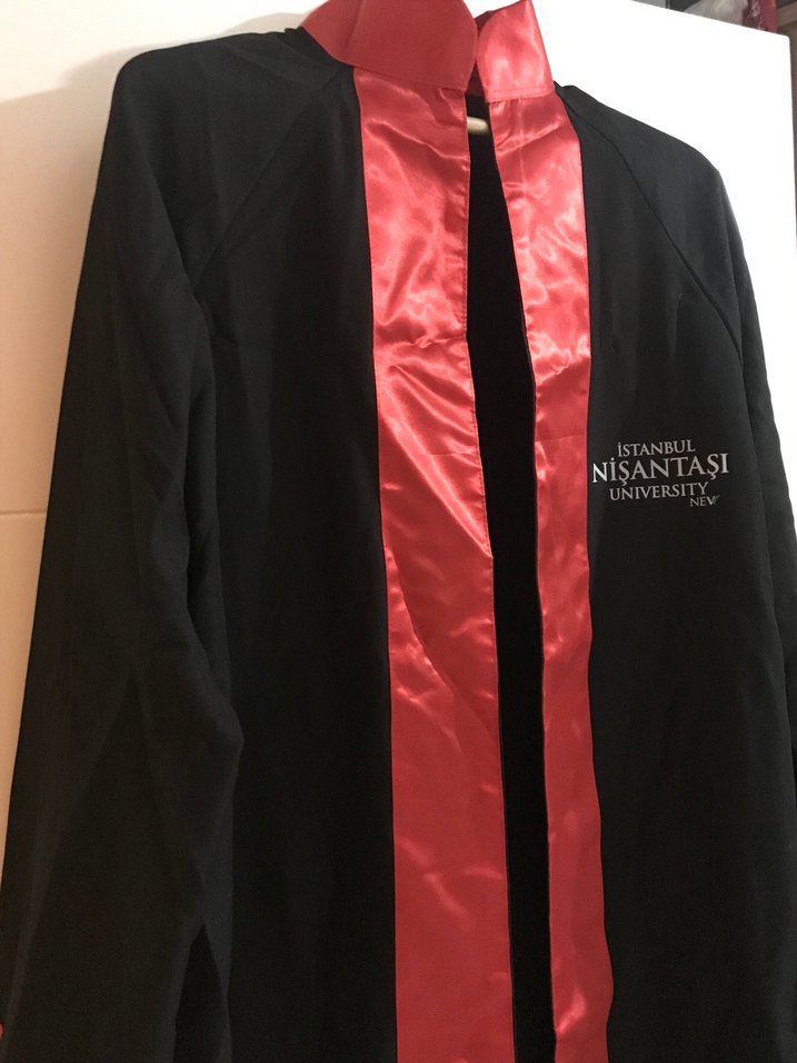 Kırmızı Drapeli Mezuniyet Elbisesi - Görsel 4