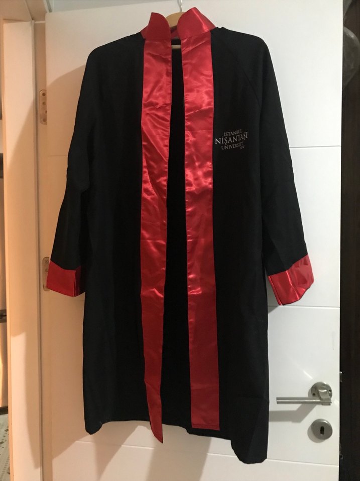 Kırmızı Drapeli Mezuniyet Elbisesi - Görsel 3