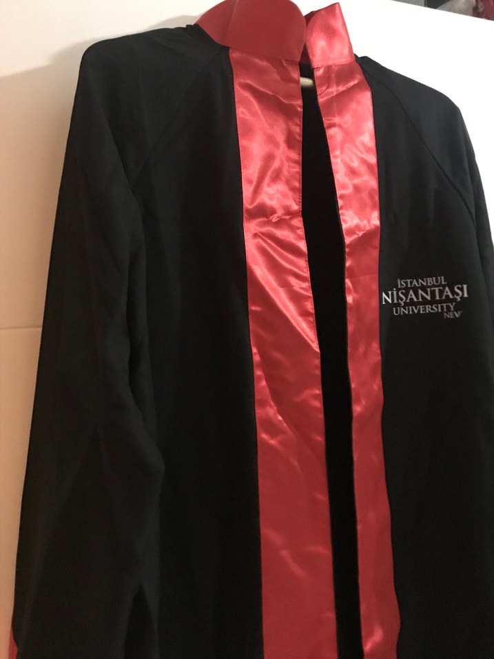 Kırmızı Drapeli Mezuniyet Elbisesi - Görsel 2