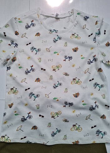 8 Yaş Beden yeşil Renk Pamuklu pwnye pijama