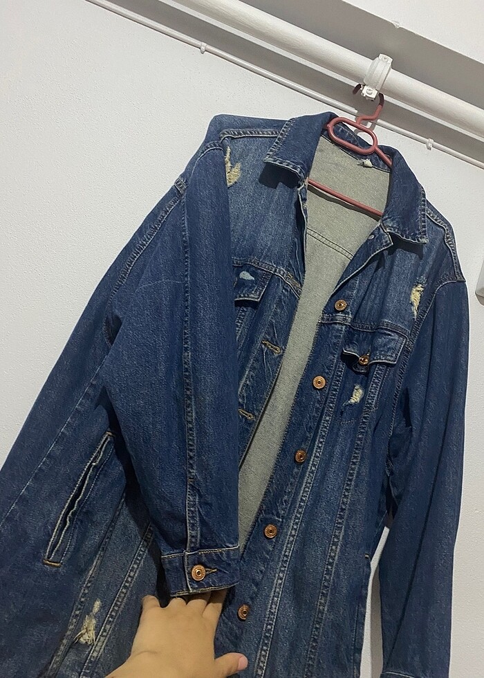 Boyfirend kot ceket - Görsel 3