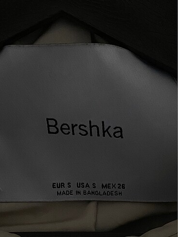 s Beden beyaz Renk Bershka suni deri dad fit ceket (bomber)