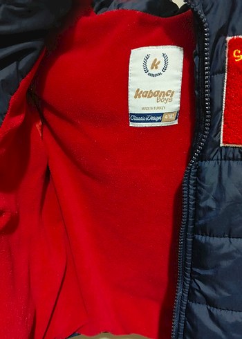 Düğmeli Erkek Çocuk Lacivert Mont - Görsel 3