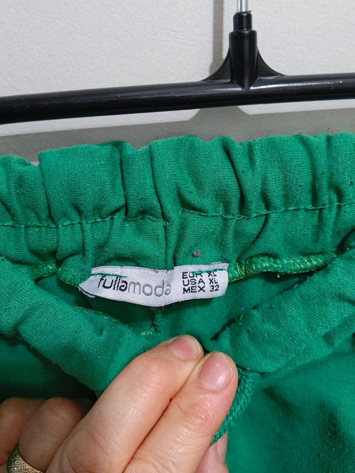 Kadın Koyu Yeşil Rahat Kesim Eşofman Altı - Görsel 2