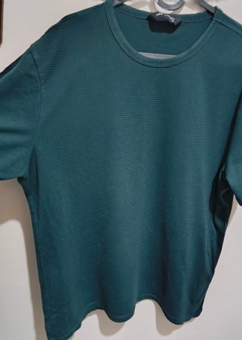 Erkek Yeşil Oversize Tişört - Görsel 2