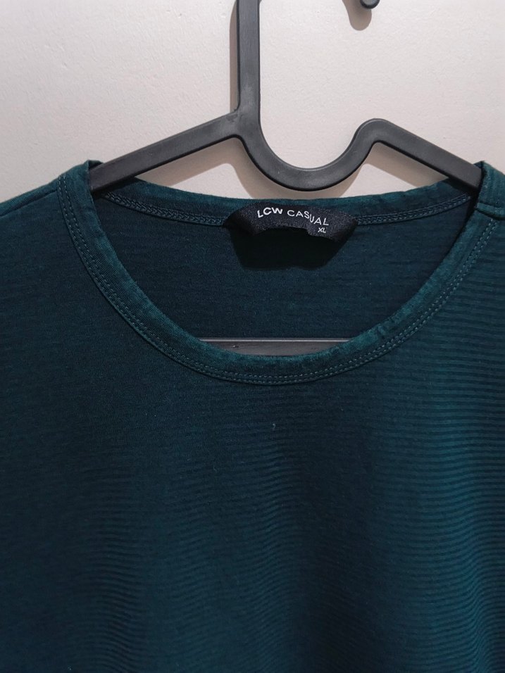 Erkek Yeşil Oversize Tişört - Görsel 3