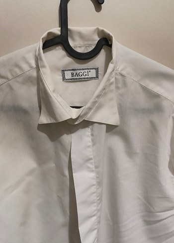 Beyaz Düğmeli Klasik Erkek Keten Gömlek - Görsel 2