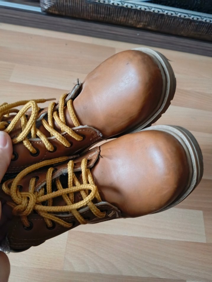 Kahverengi Deri Erkek Çocuk Botları - Görsel 4