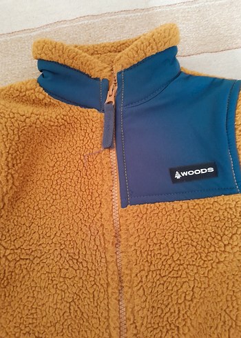 River Woods Kahverengi Erkek Çocuk Fermuarlı Polar Ceket