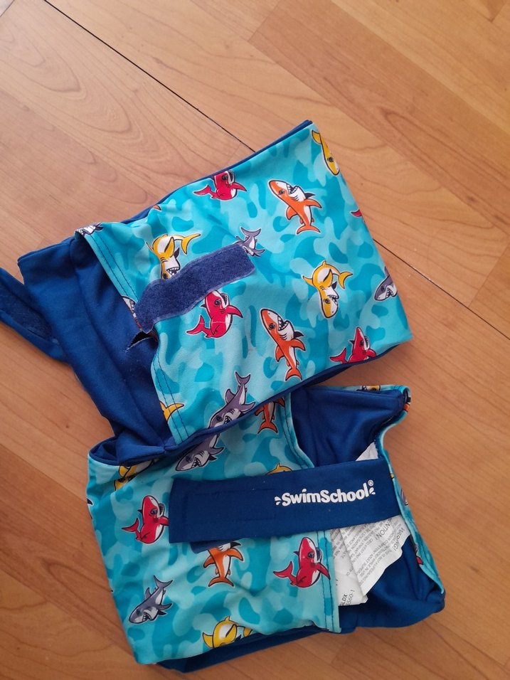 Erkek Çocuk Mavi Baskılı Askılı Mayo - Görsel 4